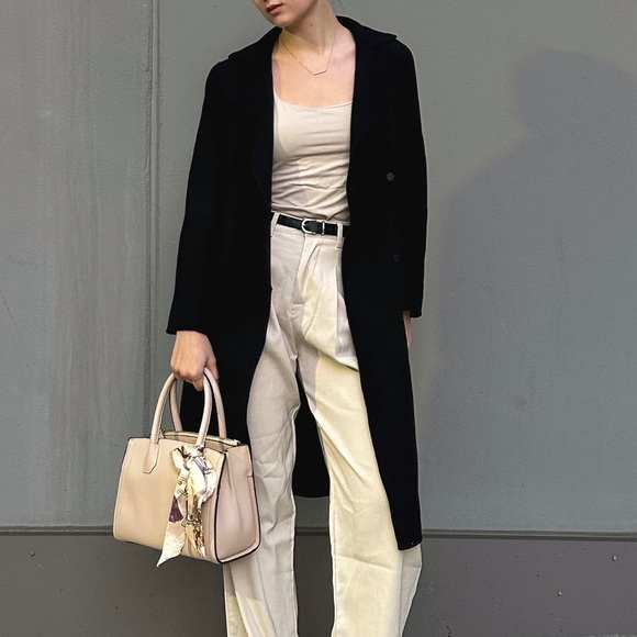 BLACK CLASSY JKE WOOL COAT - Picture 3 of 9